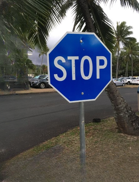 The Meaning Behind a Blue Stop Sign?s=Adoring the Retro Allure of Vintage Objects