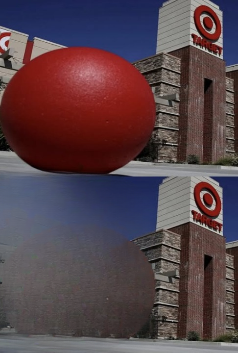 What the Big Red Spheres Outside of Target Are For