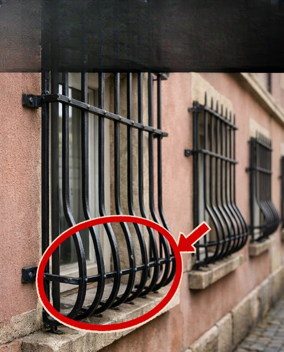This Is Why Some Window Grills Have a Curve at the Bottom