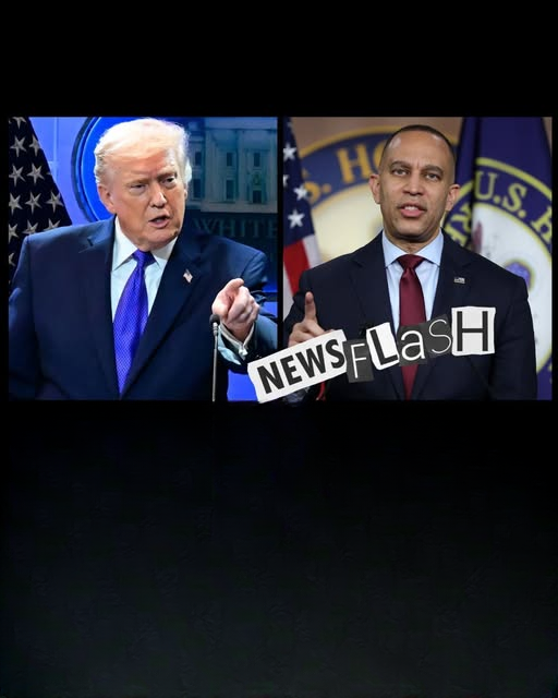 Trump Responds to Hakeem Jeffries with Strong Criticism Following Supreme Court Ruling on Tariffs