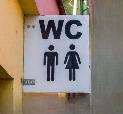 Meaning Behind the WC Sign Outside Bathrooms