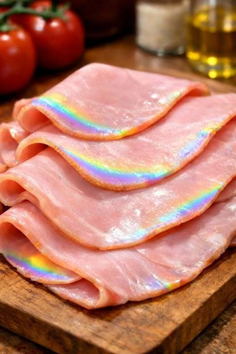 The Hidden Truth Behind Rainbow-Colored Deli Ham: What That Strange Shine Really Means