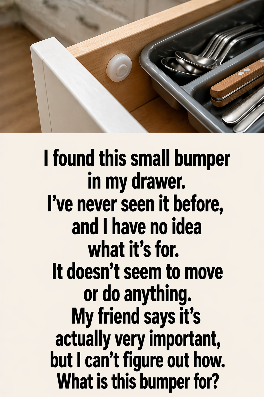 The Small Bumper in Your Drawer: A Tiny Detail With a Big Purpose