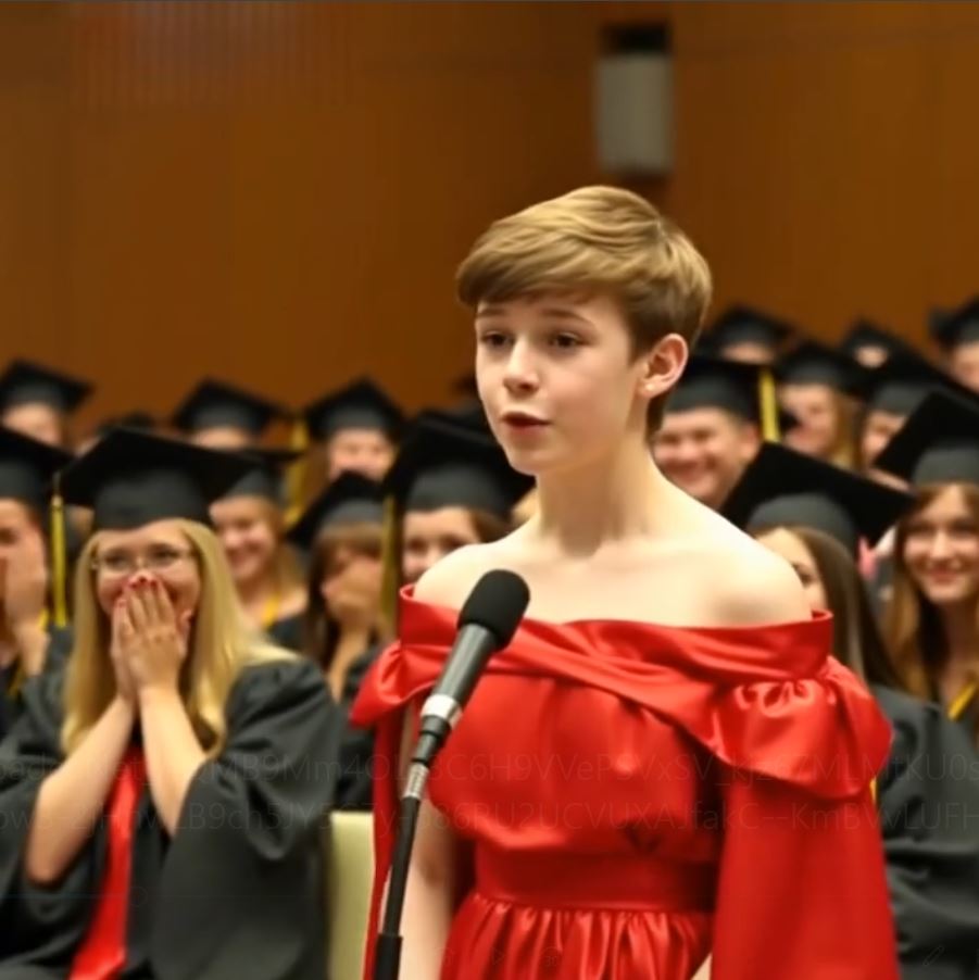 On Graduation Night, My Son Walked Onto the Stage in a Red Dress — And Changed the Meaning of Courage
