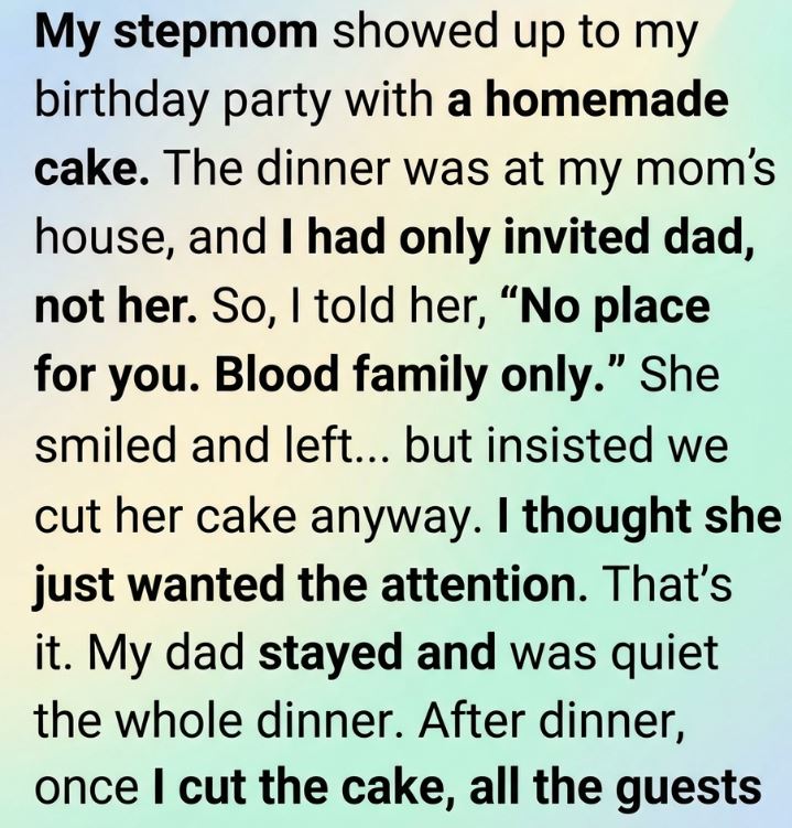 A Birthday Cake That Changed My Perspective on Family, Forgiveness, and Understanding