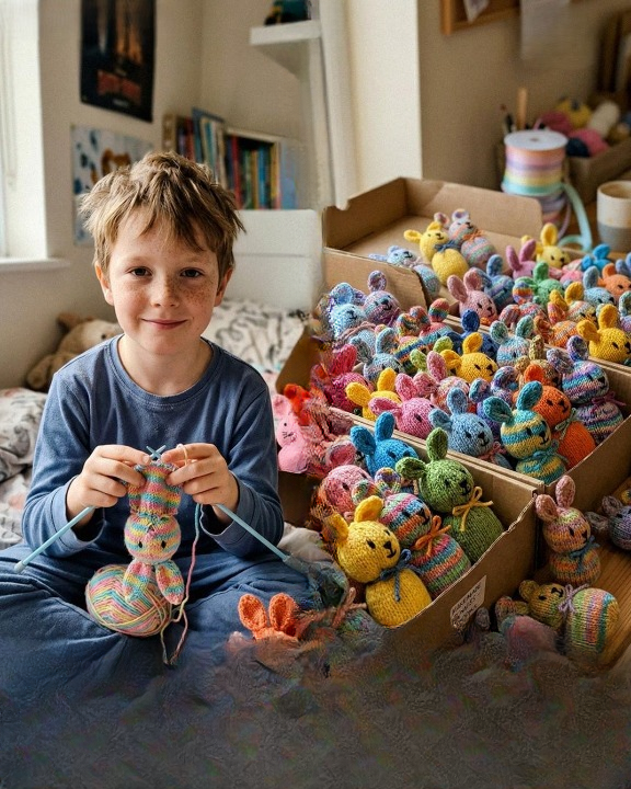 He Turned His Late Mom’s Sweaters Into 100 Easter Bunnies — What Happened Next Changed Everything