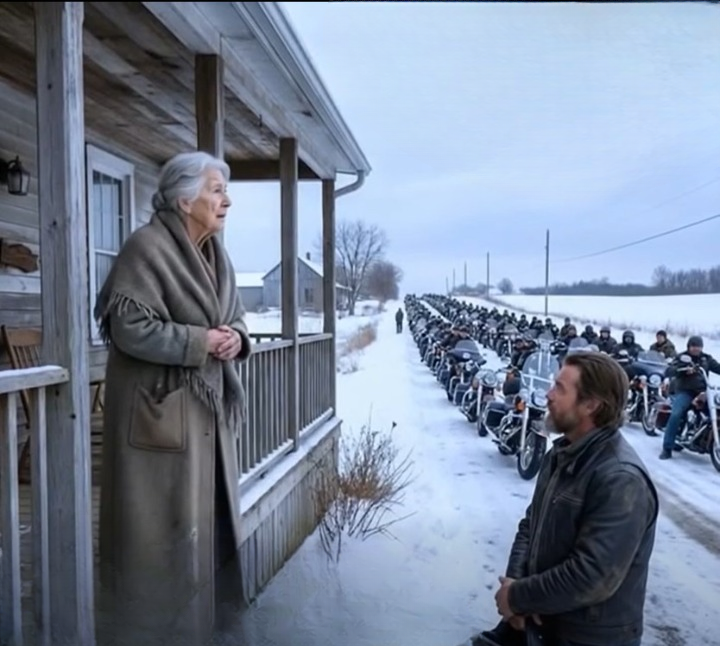 Bikers Return to Honor Elderly Woman Who Helped Them During a Dangerous Snowstorm