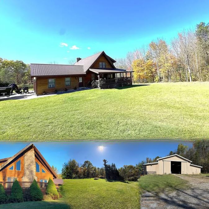 Luxury Timber Frame Retreat on 58 Private Acres in Allegany County – A True Mountain Escape