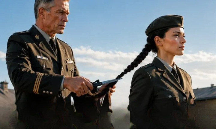 Colonel Humiliates Recruit by Cutting Her Hair in Front of the Entire Unit — What She Does Next Leaves the Whole Parade Ground in Absolute Shock