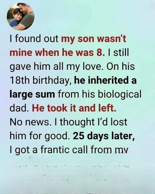 I Found Out My Son Was Not Mine—Years Later He Came Back and Said Something I Will Never Forget