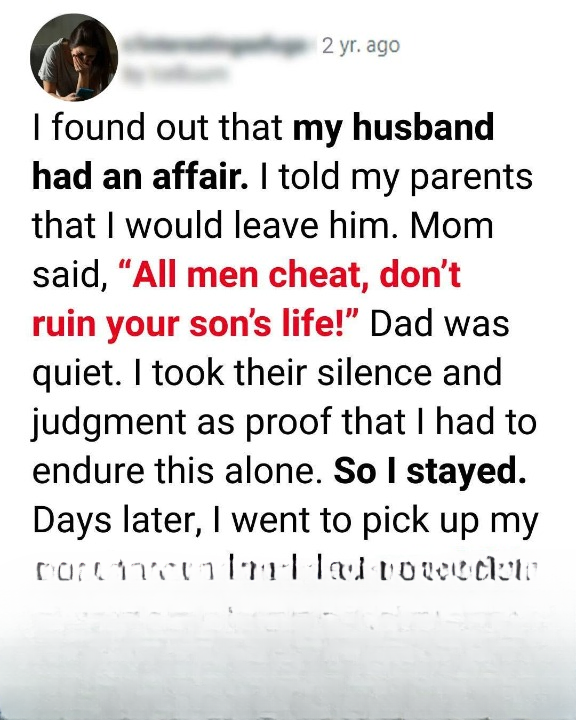 I Discovered My Husband’s Affair and Was Told to “Endure It for My Son” — Until My Father Silently Planned Something That Pulled Me Out of My Marriage and Handed Me a New Life I Never Saw Coming
